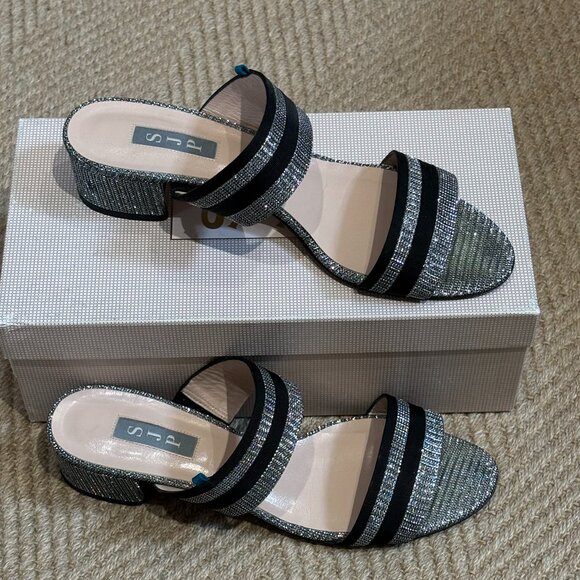 Sjp By Sarah Jessica Parker black sparkly sandals - Picture 11 of 11